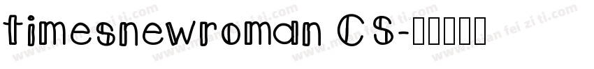 timesnewroman CS字体转换
